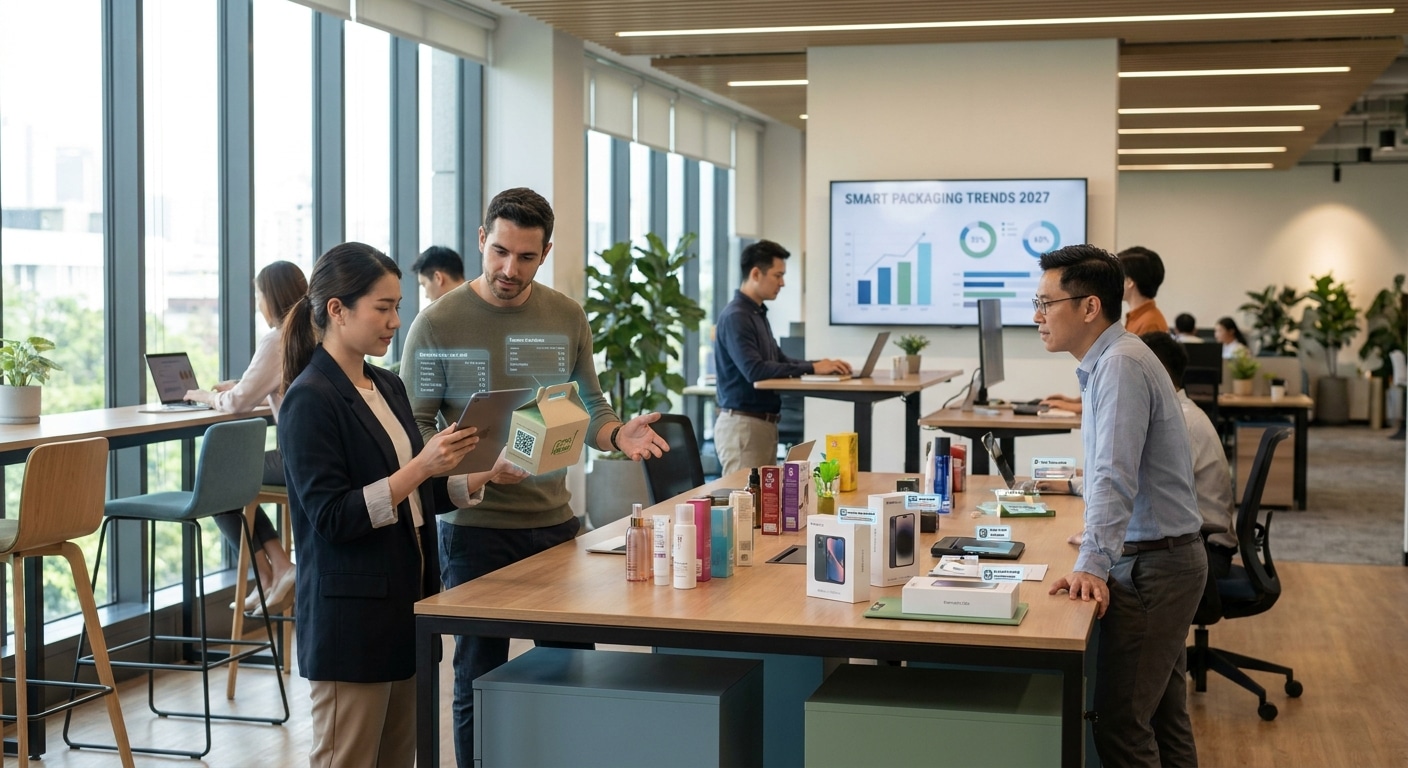 จับตาเทรนด์สื่อสิ่งพิมพ์ 2027: ฉลากสินค้าอัจฉริยะมาแรง - smart-packaging-label-trends