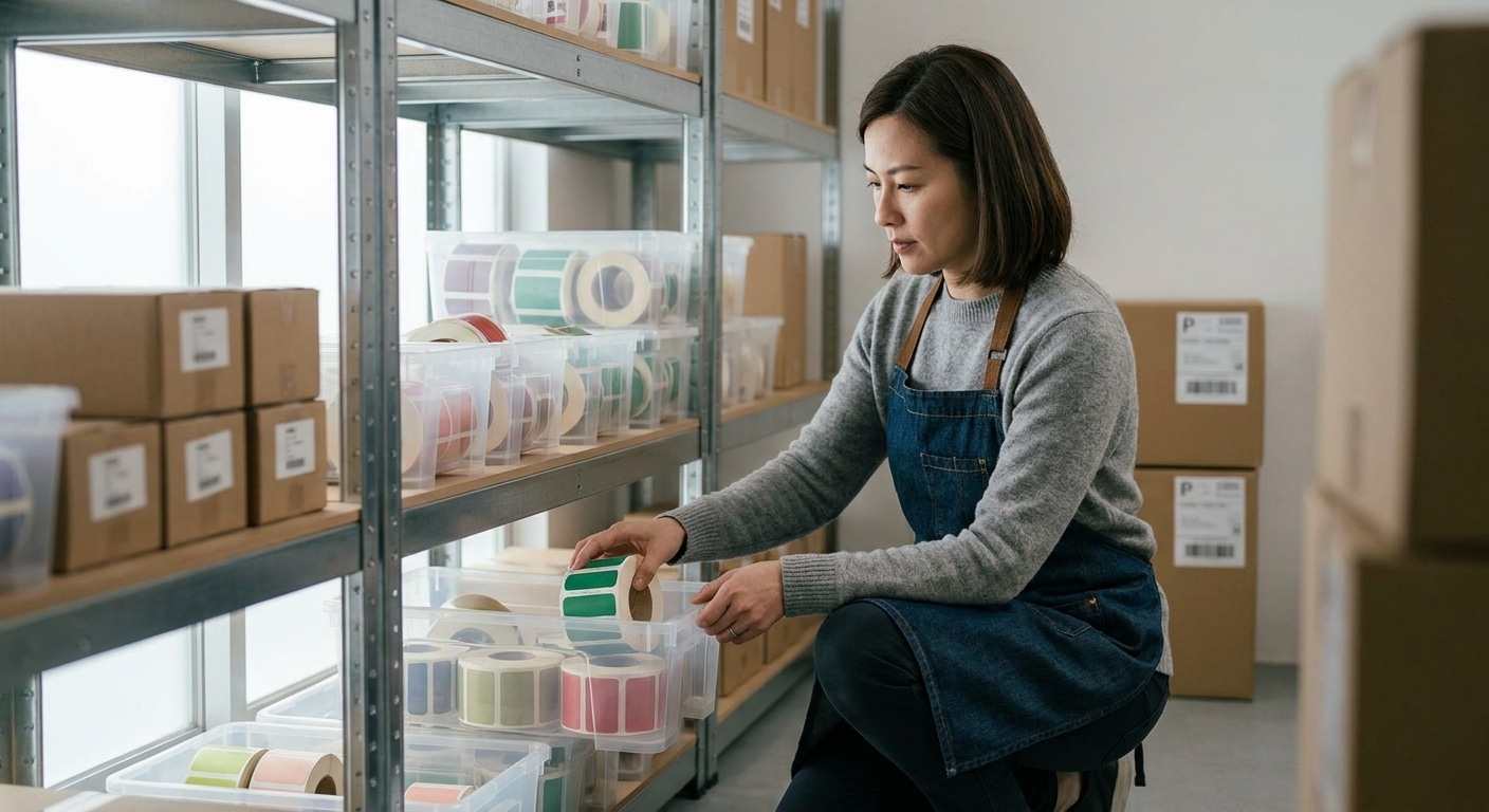 วิธีเก็บรักษาสติ๊กเกอร์ฉลากสินค้า กาวไม่เยิ้ม ใช้งานได้นาน - sticker-label-storage-tips