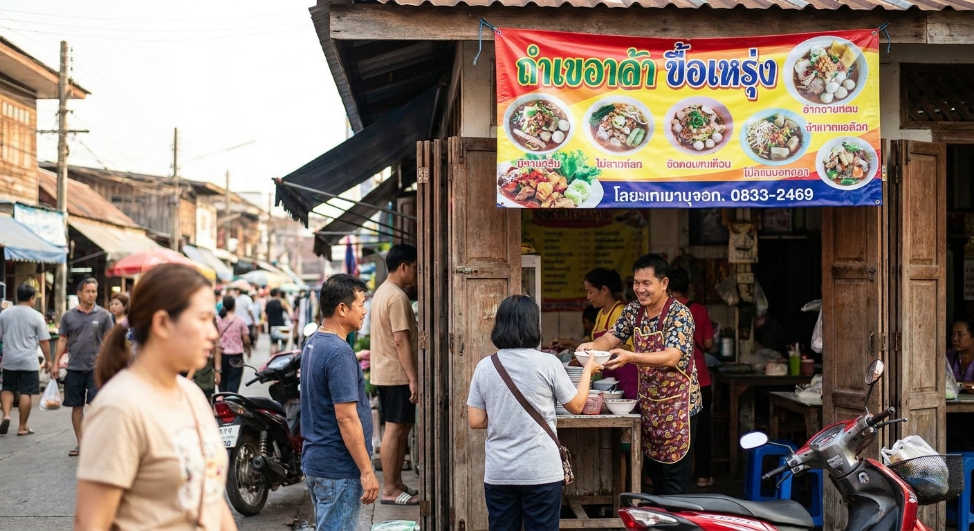 ทริคสั่งทำป้ายไวนิลหน้าร้านให้โดดเด่น ดึงดูดลูกค้าเข้าร้าน - storefront-vinyl-banner-tips