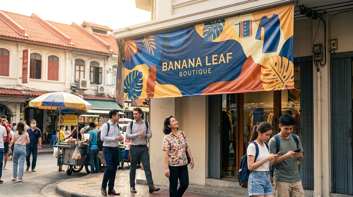 5 ทริคออกแบบป้ายไวนิลหน้าร้าน ดึงดูดลูกค้า เพิ่มยอดขาย SME - storefront-vinyl-banner-tips