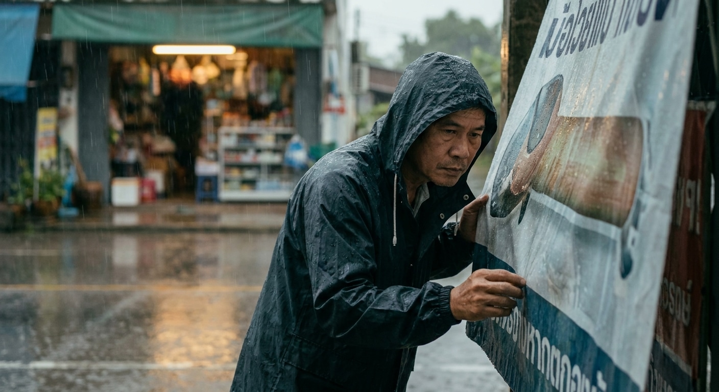 วิธีดูแลป้ายไวนิลหน้าฝน ยืดอายุสีสดทนทาน ไม่ซีดจาง - vinyl-banner-rainy-care