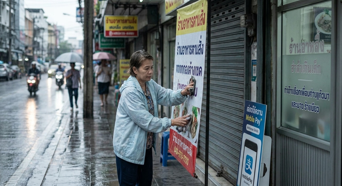 วิธีดูแลป้ายไวนิลและสติ๊กเกอร์หน้าฝน ยืดอายุใช้งาน - vinyl-sticker-rainy-maintenance