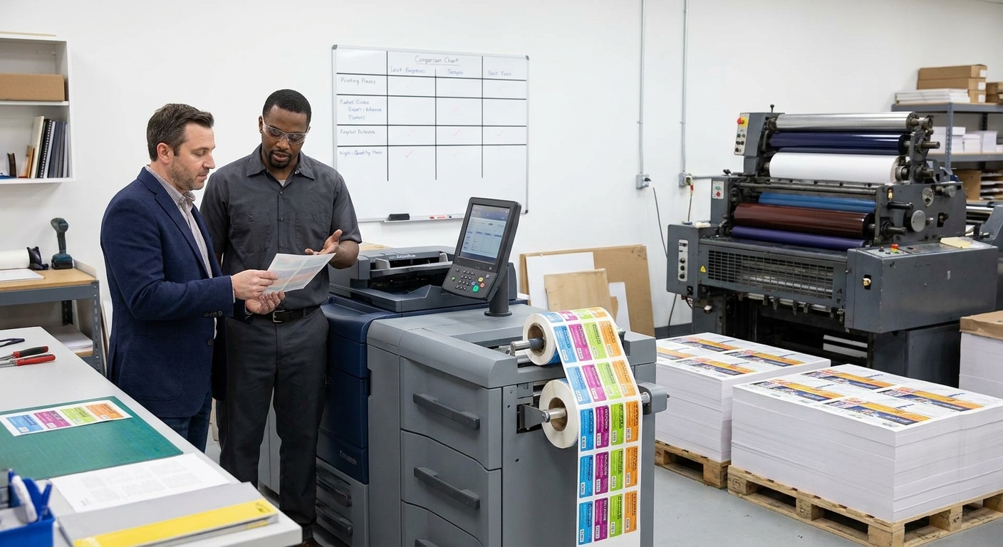 ดิจิทัล vs ออฟเซต เลือกพิมพ์ฉลากสินค้าแบบไหนคุ้มค่ากว่า? - digital-vs-offset-label-printing