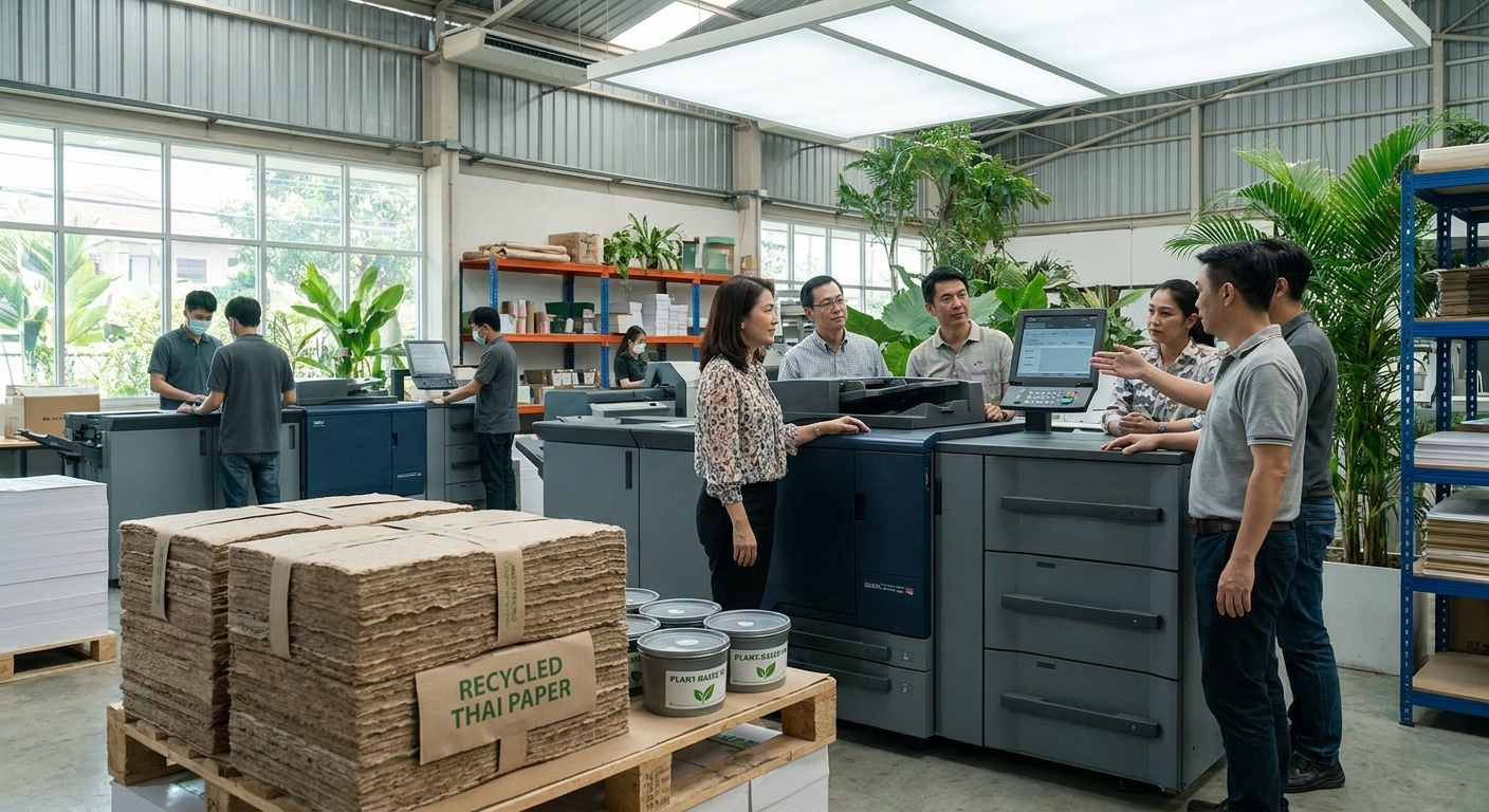 เทรนด์สื่อสิ่งพิมพ์รักษ์โลก 2027 ที่ SME ต้องรู้ - eco-friendly-printing-trends-2027