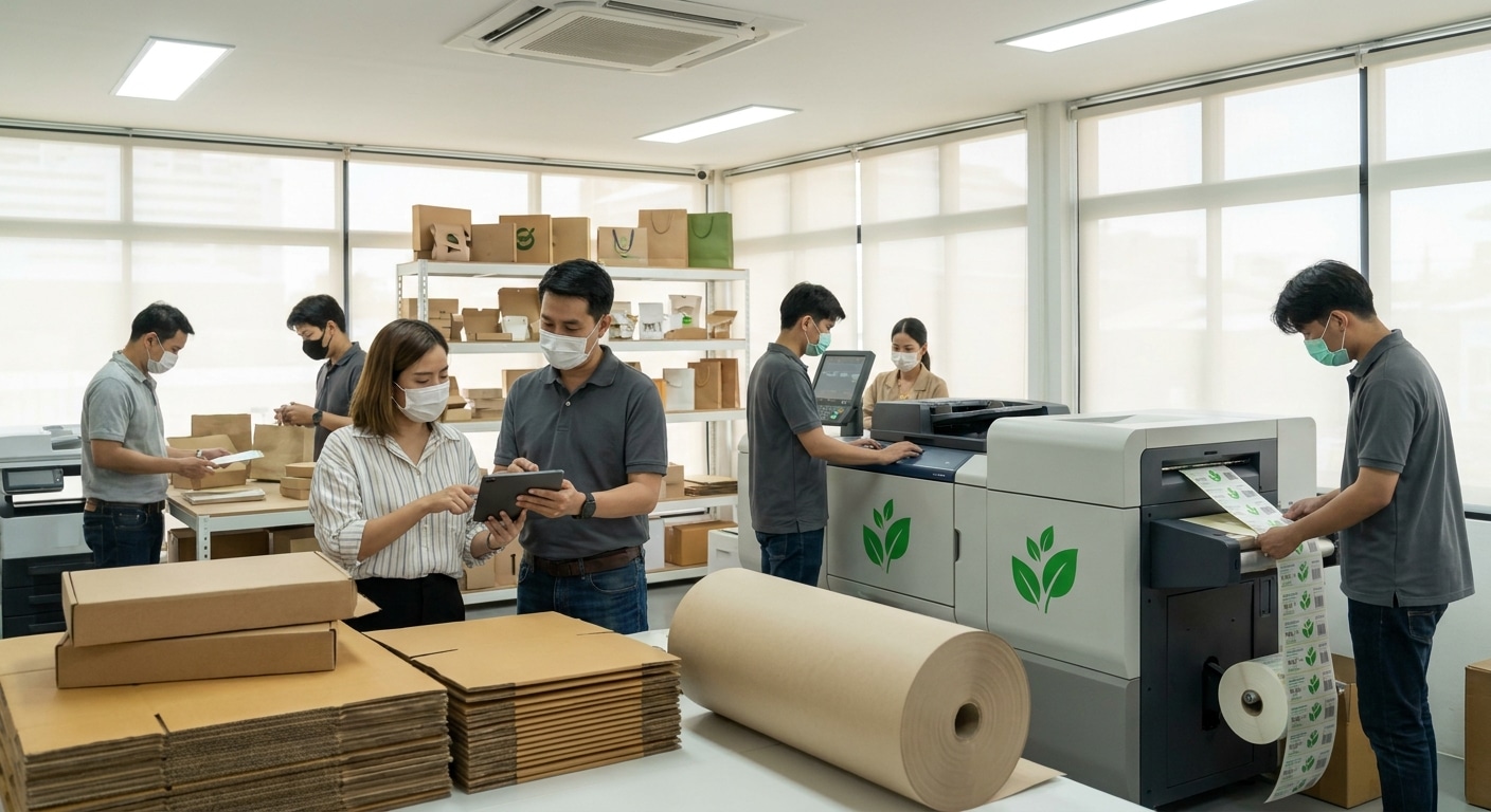 เทรนด์สิ่งพิมพ์รักษ์โลกปี 2027 โอกาสทองที่ SME ไทยต้องจับตา - eco-friendly-printing-trends-2027
