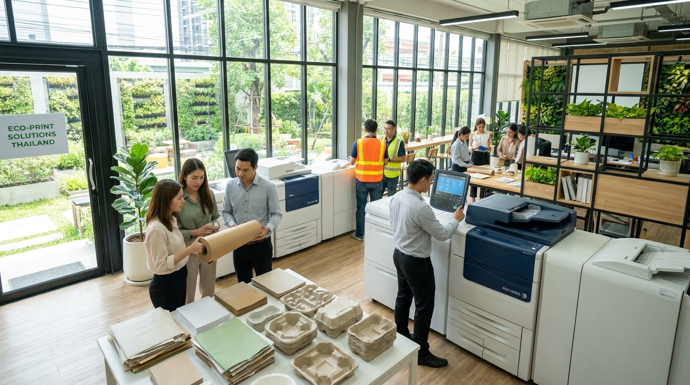 เทรนด์สื่อสิ่งพิมพ์ 2027 นวัตกรรมรักษ์โลกมัดใจผู้บริโภค - eco-friendly-printing-trends-2027