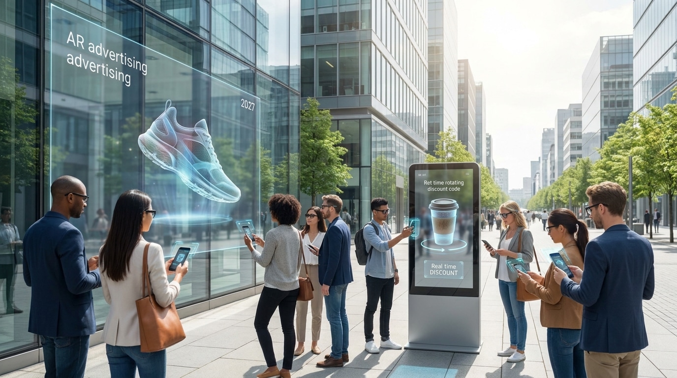 เทรนด์ป้ายโฆษณา 2027 ผสานเทคโนโลยี AR ดึงดูดลูกค้า - future-ar-signage-trends