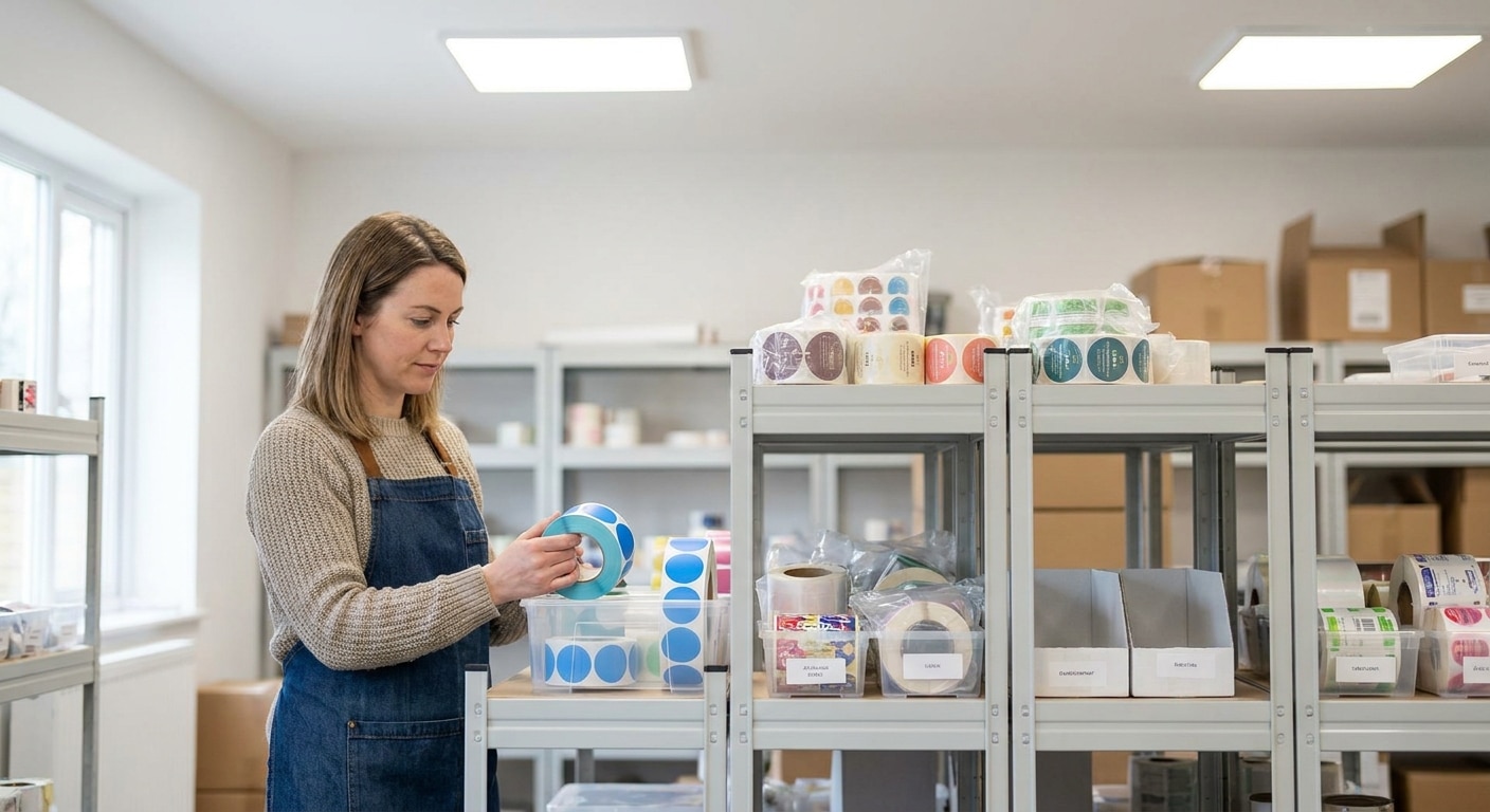วิธีเก็บรักษาสติ๊กเกอร์ฉลากสินค้าให้กาวเหนียว ไม่ม้วนงอ - how-to-store-label-stickers