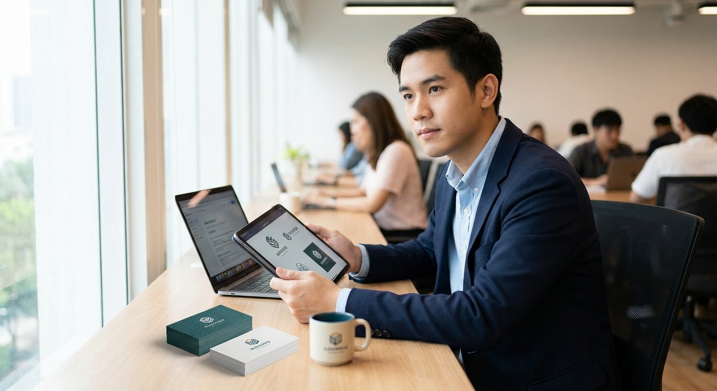 เคล็ดลับออกแบบโลโก้และนามบัตร SME ให้ดูโปร น่าเชื่อถือ - logo-business-card-design-tips