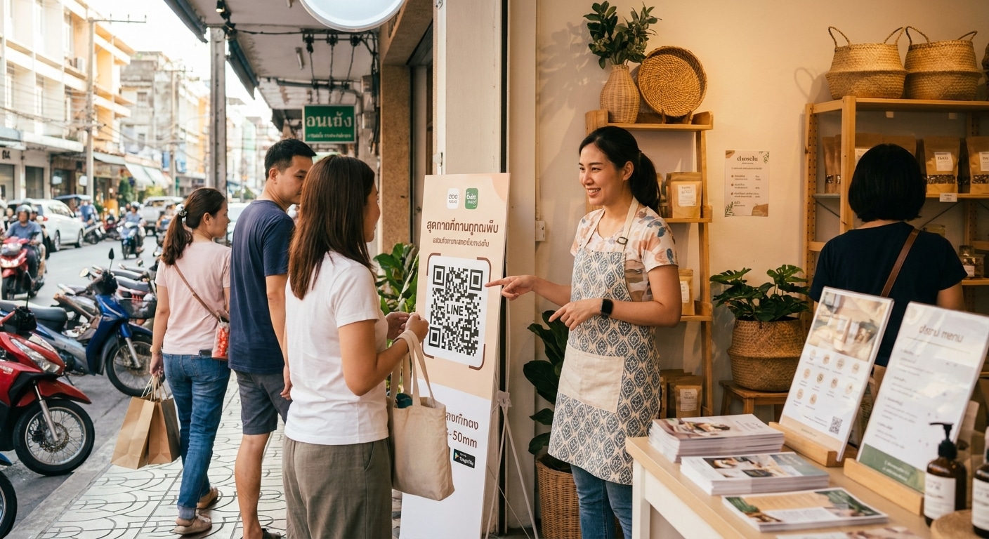 กลยุทธ์ O2O ดึงลูกค้าเข้าร้านด้วยป้ายและสื่อสิ่งพิมพ์ - o2o-marketing-print-media-sme
