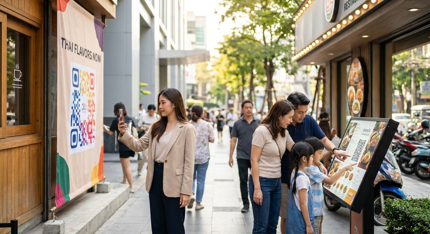 กลยุทธ์ O2O ปี 2026: ใช้ป้ายโฆษณาและสิ่งพิมพ์ดึงลูกค้า - o2o-marketing-print-media-sme