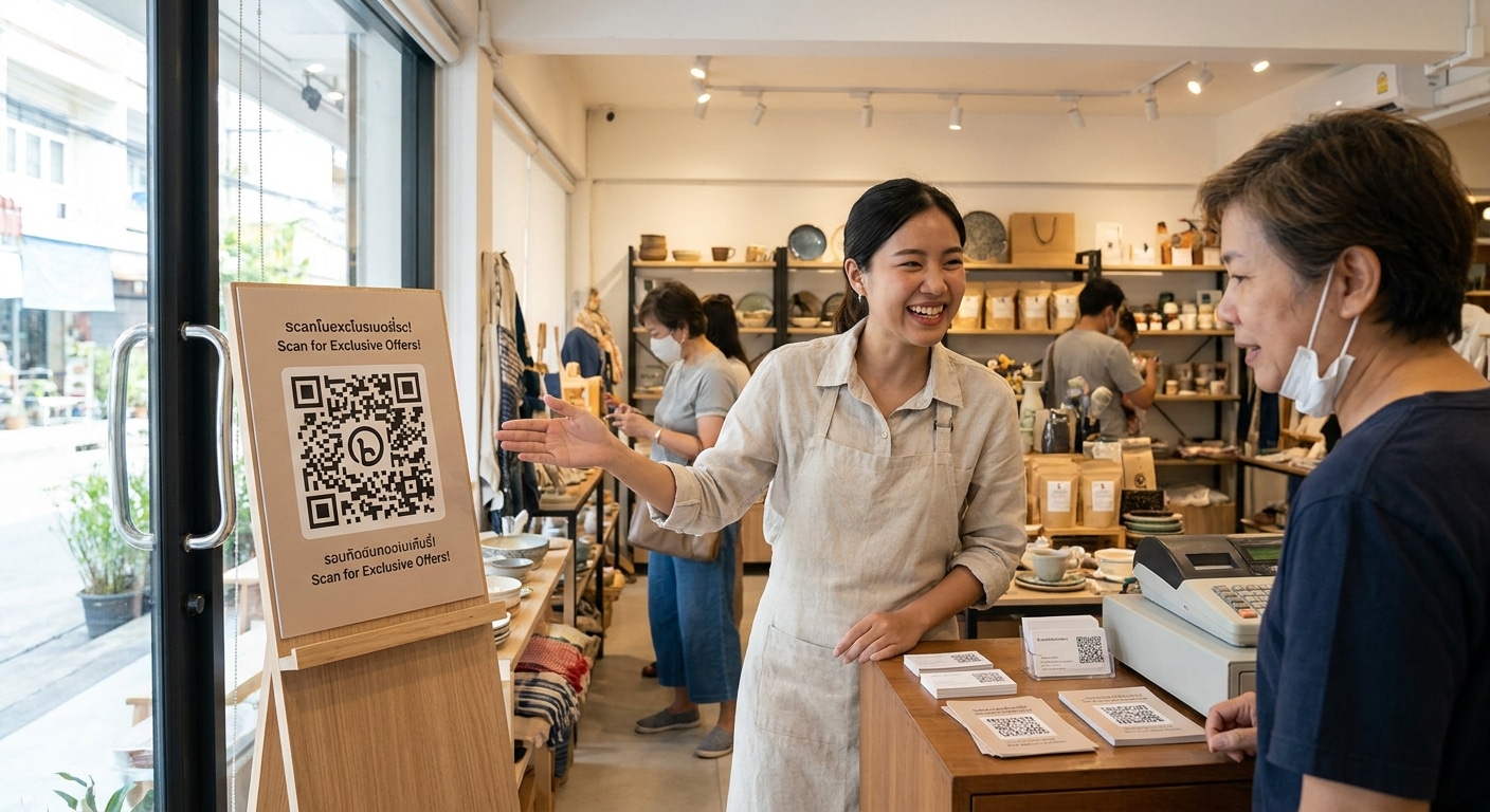 เทคนิคทำสื่อสิ่งพิมพ์ O2O ติด QR Code เพิ่มยอดขายให้ SME - o2o-marketing-print-qr-code