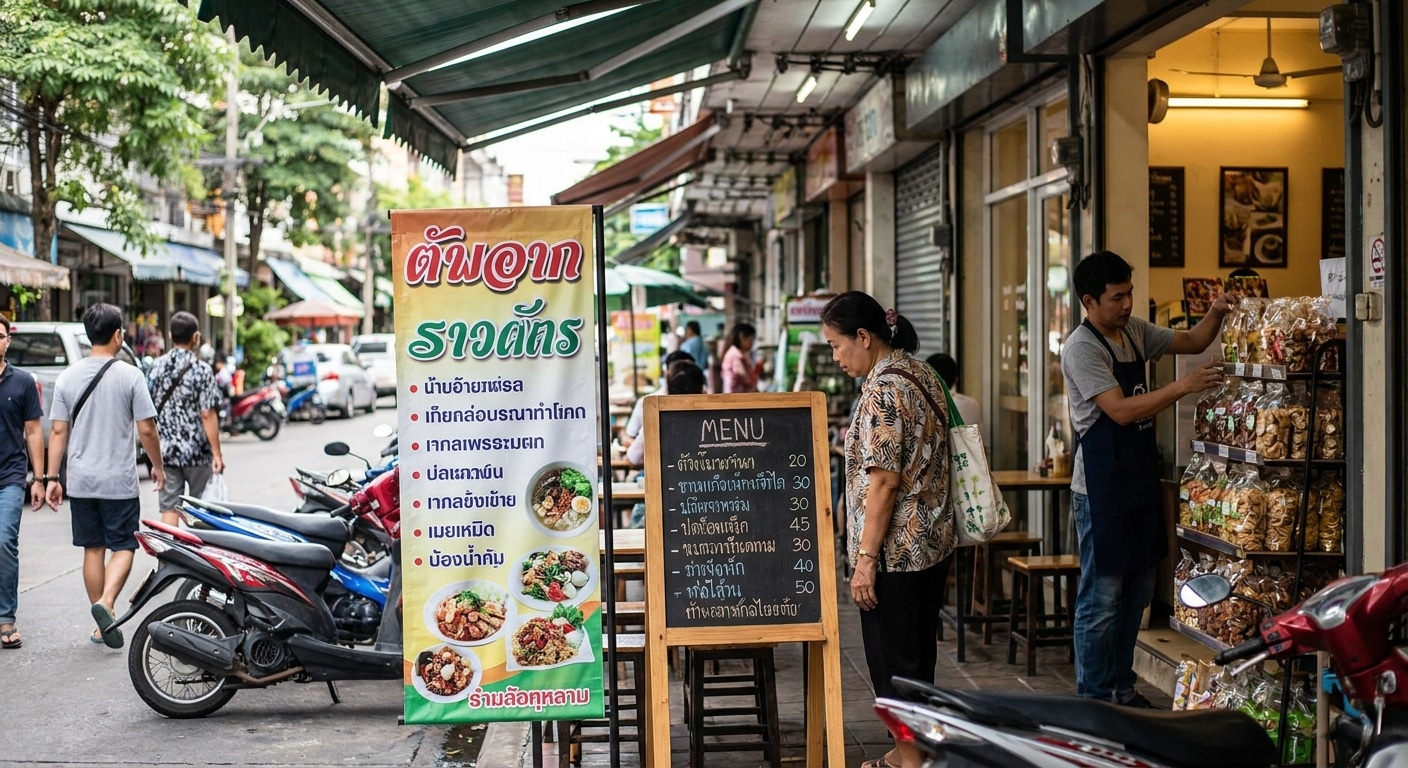 เทคนิคจัดป้ายไวนิลและเมนูหน้าร้าน ดึงดูดลูกค้าเพิ่มยอดขาย - offline-marketing-vinyl-menu-tips