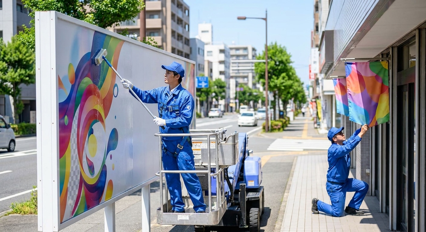 วิธีดูแลป้ายไวนิลและป้ายโฆษณากลางแจ้งให้สีสด ทนแดดทนฝน - outdoor-vinyl-banner-maintenance
