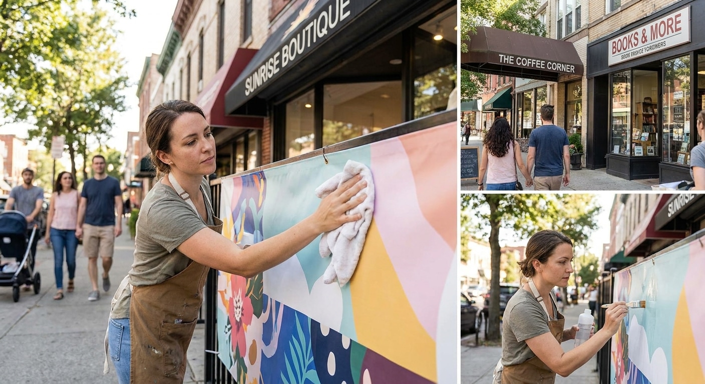 5 วิธีดูแลป้ายไวนิลหน้าร้านให้สีสดทนแดดทนฝน ยืดอายุใช้งาน - outdoor-vinyl-signage-maintenance-tips