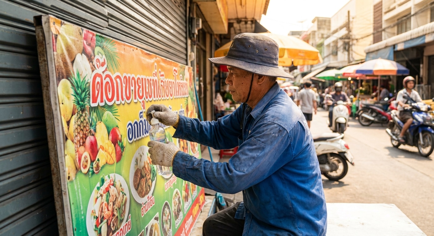 วิธียืดอายุป้ายไวนิลและสติ๊กเกอร์กลางแจ้ง สีไม่ซีดไว - outdoor-vinyl-sticker-maintenance