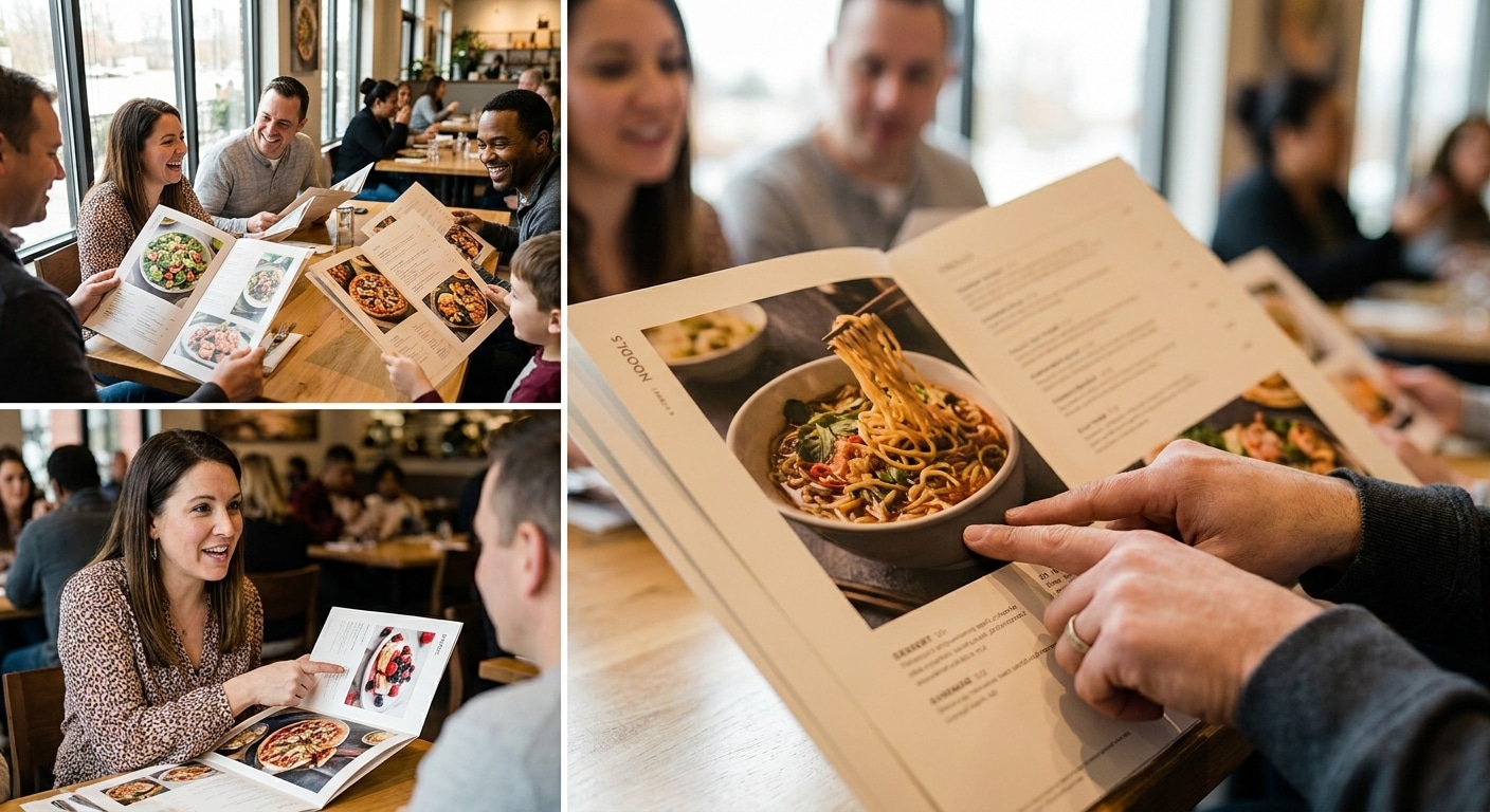 ออกแบบเมนูร้านอาหารให้ดึงดูดลูกค้า กระตุ้นยอดขาย - restaurant-menu-design-tips