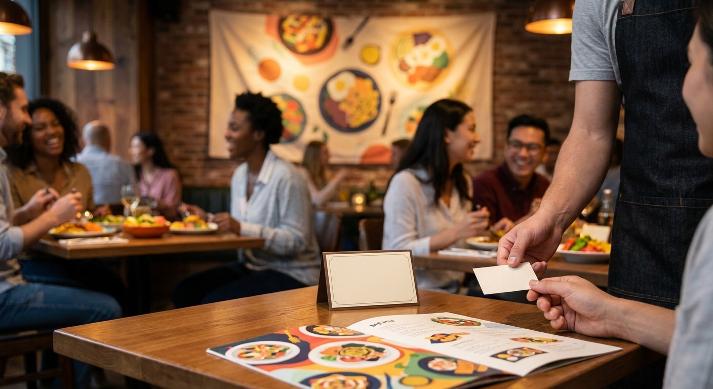 4 สื่อสิ่งพิมพ์ที่ร้านอาหารต้องมี กระตุ้นยอดขายสุดปัง - restaurant-print-marketing-materials