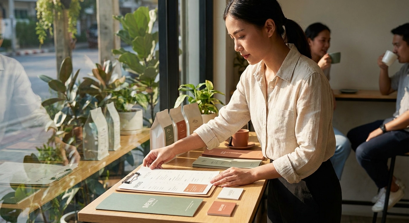 คุมโทนแบรนด์ SME ให้ปัง! เทคนิคออกแบบโลโก้และสิ่งพิมพ์ - sme-branding-logo-print-design