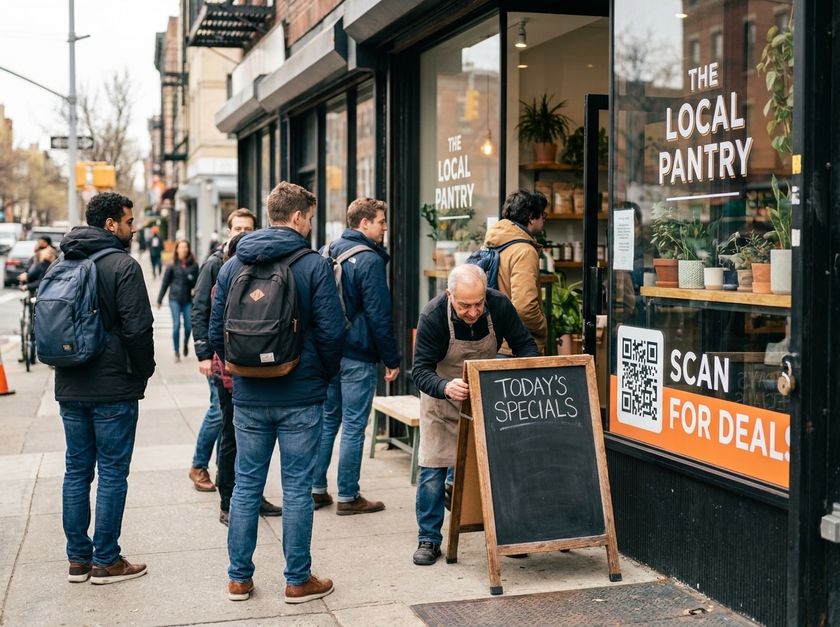 เทคนิคเพิ่มยอดขายหน้าร้าน ด้วยป้ายโฆษณาและสติ๊กเกอร์ - storefront-print-marketing-tips