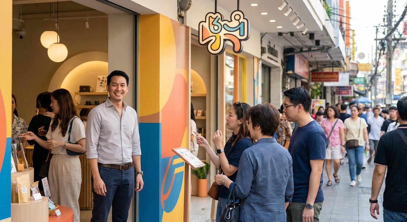 ทริคออกแบบป้ายไวนิลหน้าร้าน ให้สะดุดตาลูกค้าใน 3 วินาที - storefront-vinyl-banner-design