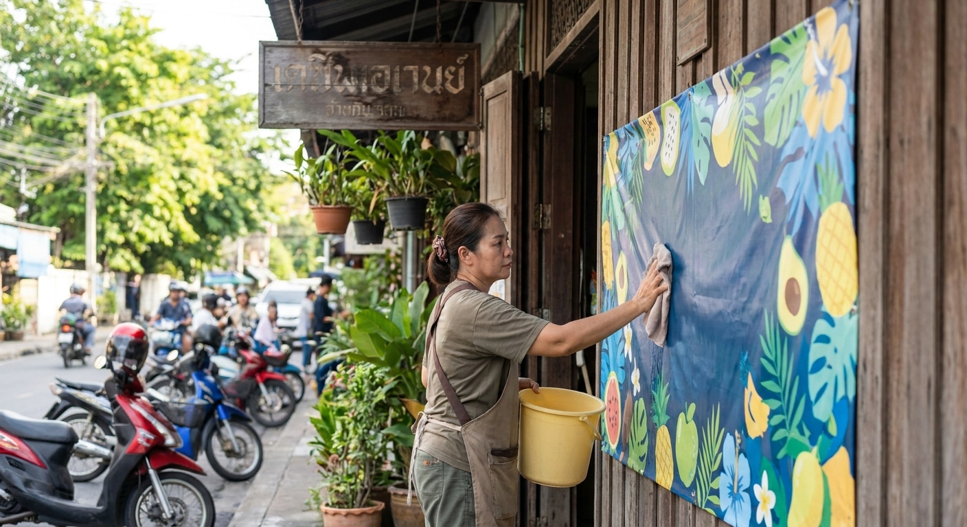 วิธีดูแลป้ายไวนิลให้สีสด ทนแดดทนฝน ใช้งานได้นาน - vinyl-sign-maintenance-tips