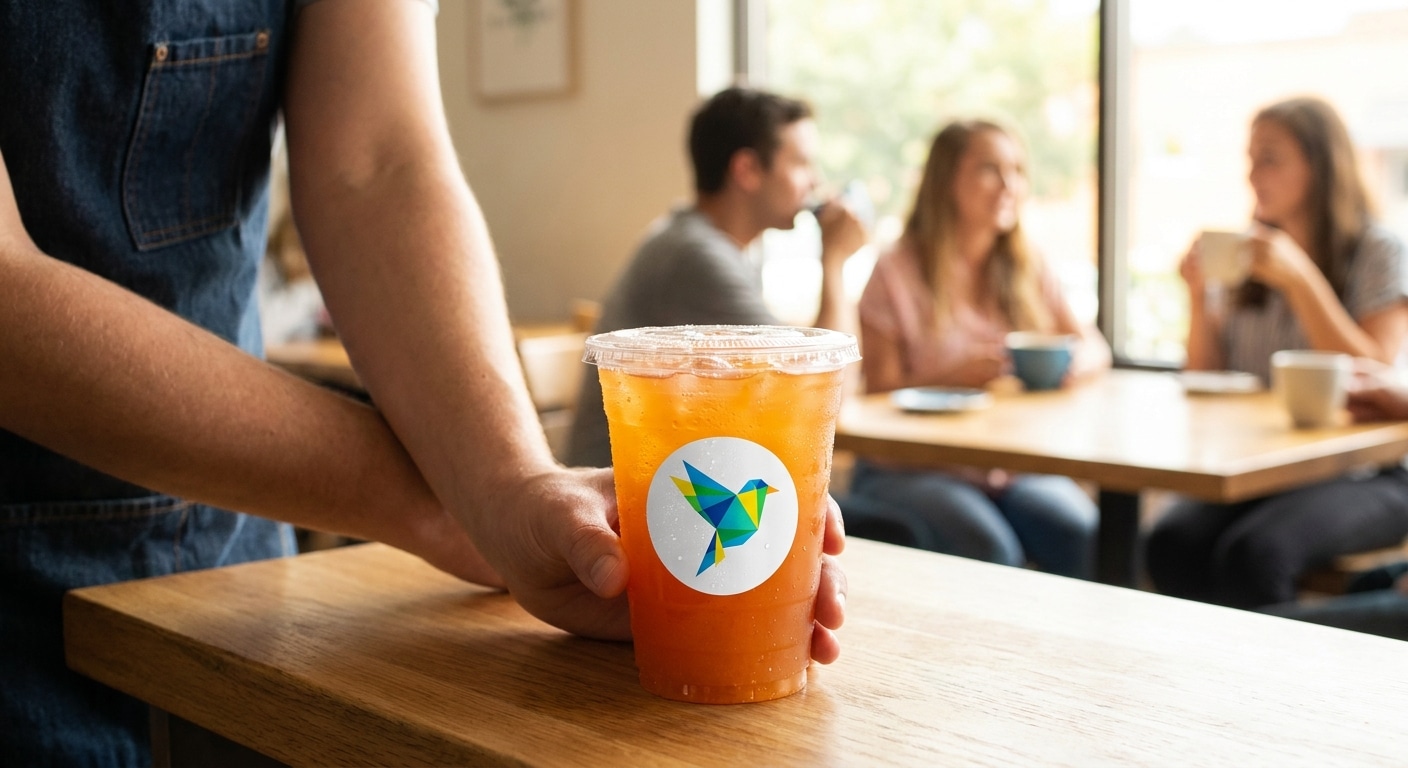 สติ๊กเกอร์กันน้ำ 100% ไอเทมเด็ดร้านคาเฟ่และเครื่องดื่ม - waterproof-sticker-cafe-beverage