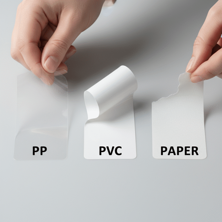 สติ๊กเกอร์ PP vs PVC vs กระดาษ เลือกแบบไหนดี?