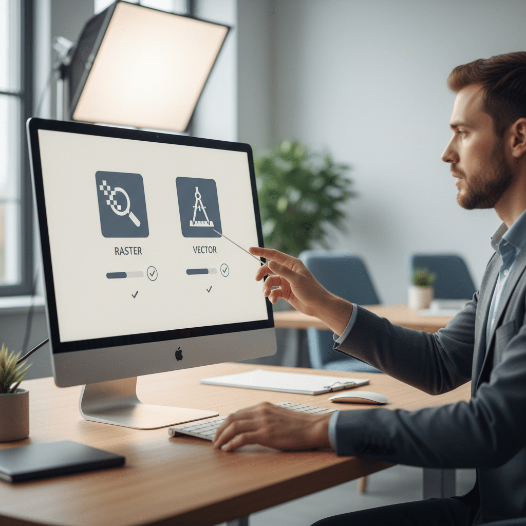 โลโก้แตก! ไฟล์ Vector vs Raster SME ควรส่งโรงพิมพ์แบบไหน? - GiantPrint