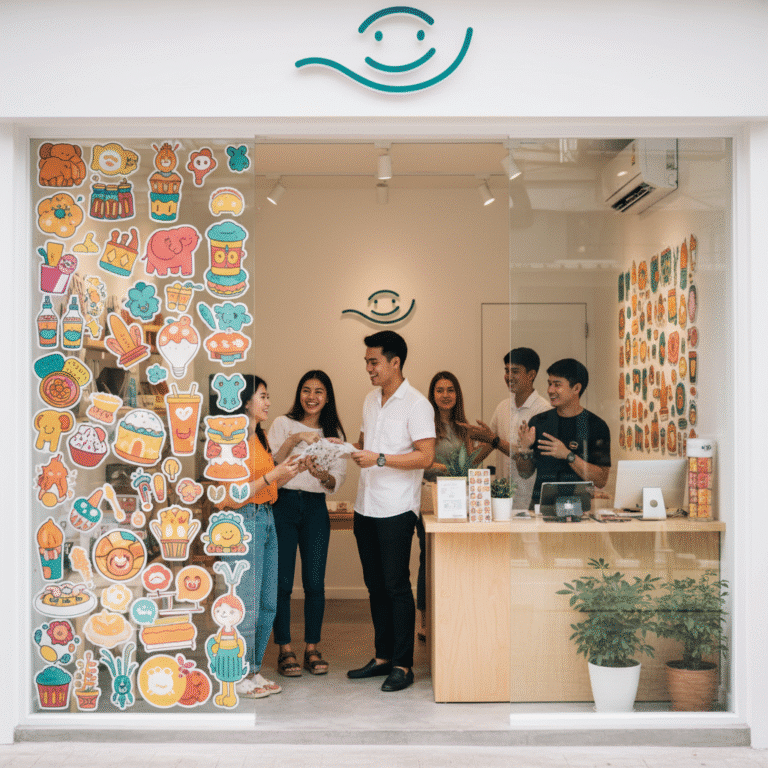 พลิกโฉมหน้าร้าน SME: 5 ไอเดียสติ๊กเกอร์แต่งร้านให้ปัง