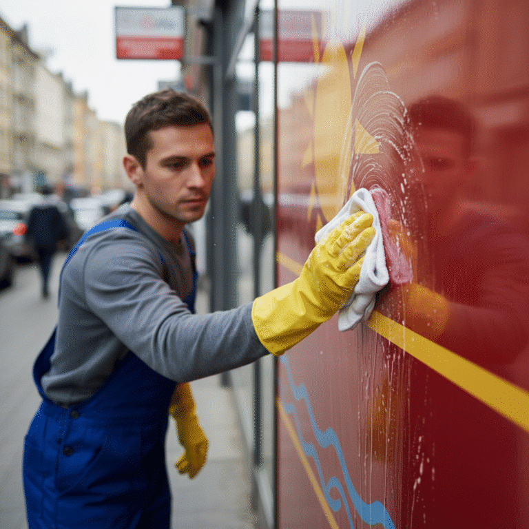 5 วิธีดูแลป้ายไวนิลหน้าร้าน ให้สีสดทนนาน ไม่ซีดจาง