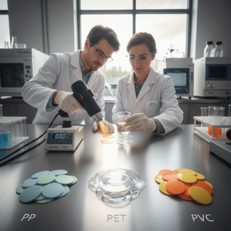 ฉลากทนร้อน-กันน้ำ: เลือกสติ๊กเกอร์ PP vs PET vs PVC
