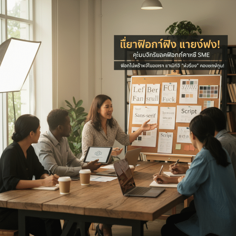 เลือกฟอนต์ผิด แบรนด์พัง! จิตวิทยาฟอนต์สำหรับ SME