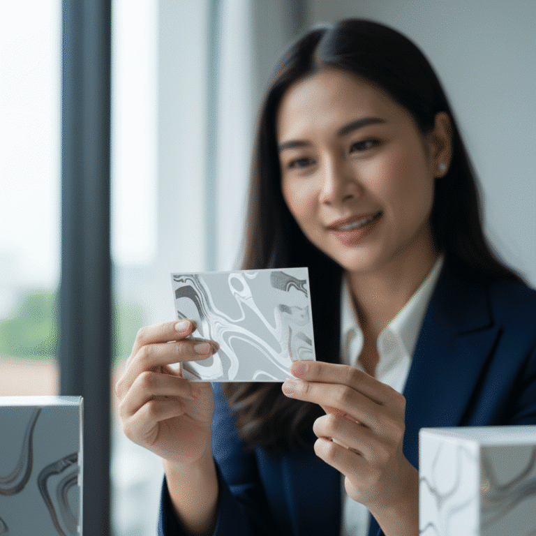 พิมพ์สีพิเศษ (หมึกขาว/เงิน) อัปแบรนด์ SME ให้พรีเมียม