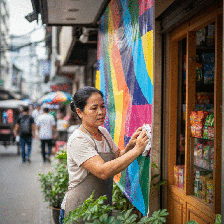 ยืดอายุ ‘ป้ายไวนิล’ หน้าร้าน: 5 ทริคดูแลให้สีสดนาน
