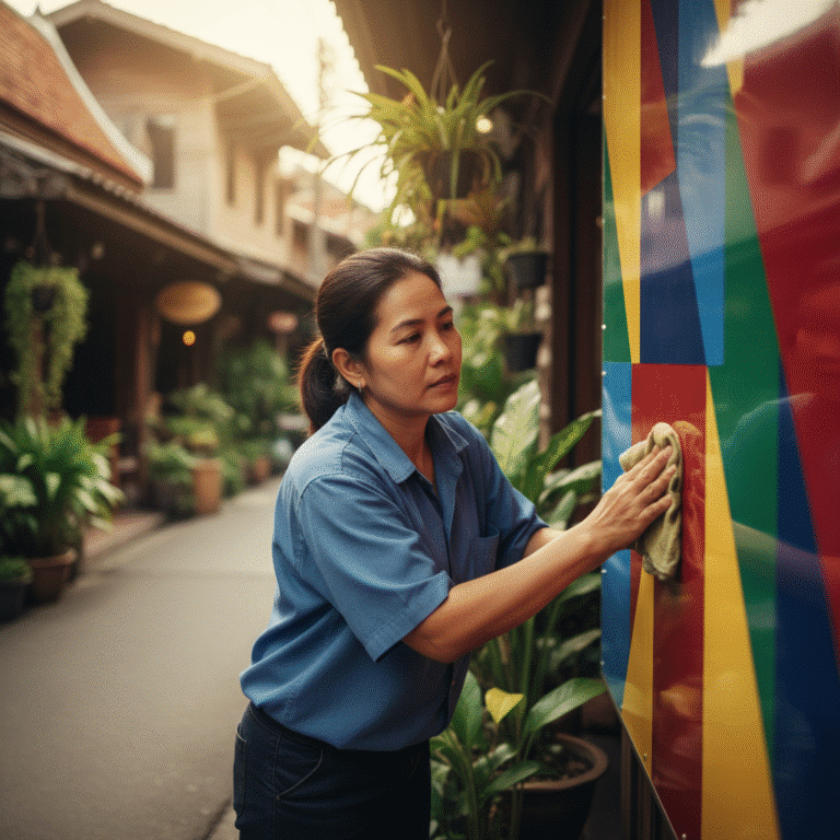 ยืดอายุ ‘ป้ายไวนิล’ 5 วิธีดูแลให้สีสด ทนแดดทนฝน