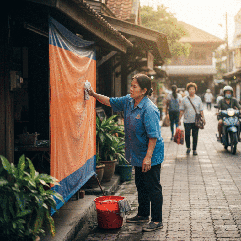 ยืดอายุ ‘ป้ายไวนิล’ สู้แดดฝนเมืองไทย ดูแลยังไง?