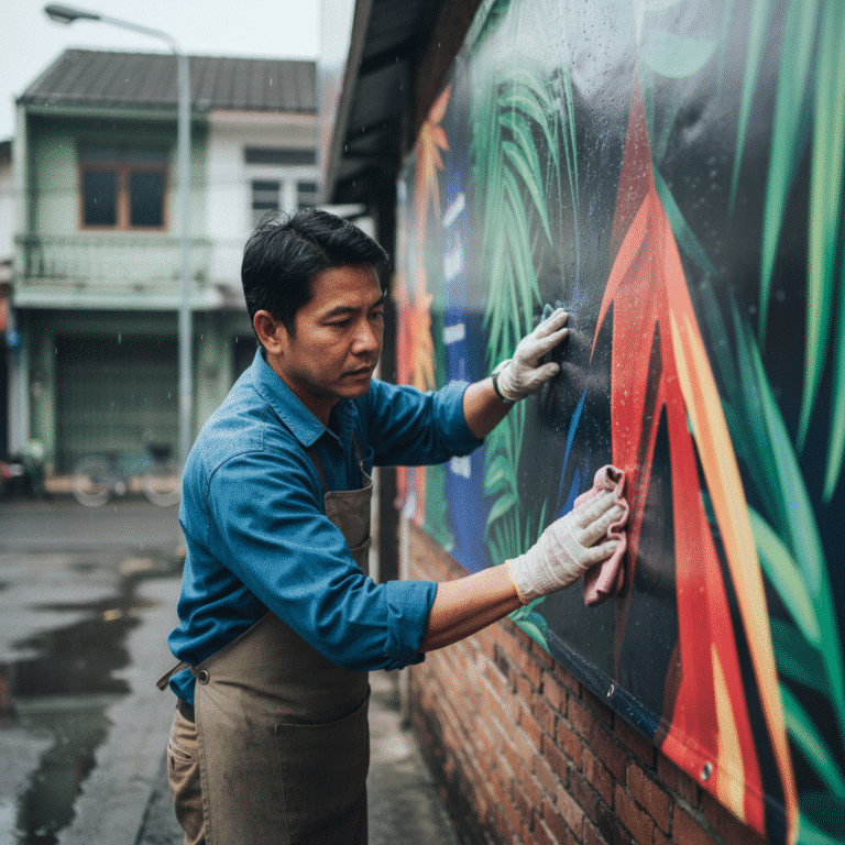 ยืดอายุ ‘ป้ายไวนิล’ หน้าฝน: 5 ทริคสีไม่ซีดจาง