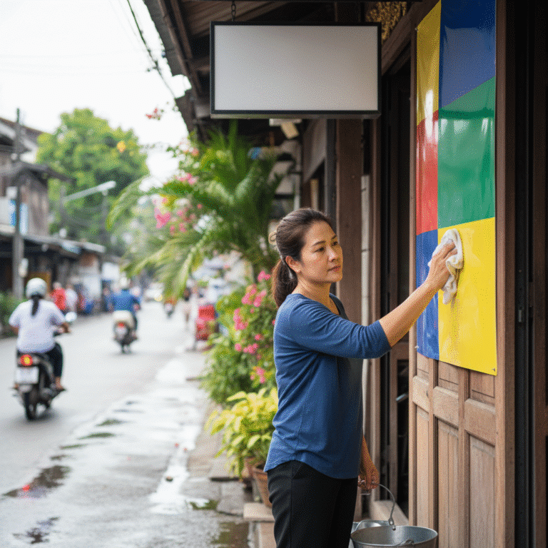 ดูแลป้ายไวนิลอย่างไร? ให้สีสดทนแดดฝน ใช้ได้นาน