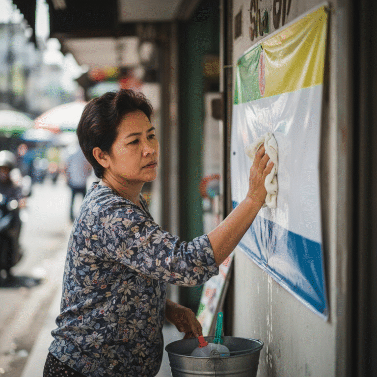 ยืดอายุ ‘ป้ายไวนิล’ 5 เทคนิคดูแลรักษาง่ายๆ ที่ร้านค้าต้องรู้