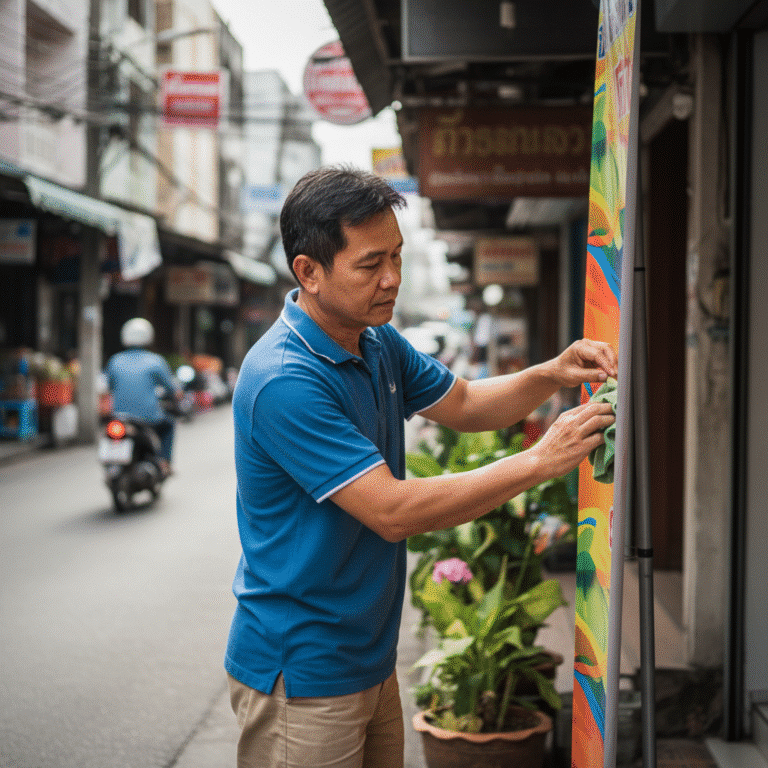 ยืดอายุ ‘ป้ายไวนิล’ สู้แดดฝนเมืองไทย 5 วิธีดูแลสุดง่าย