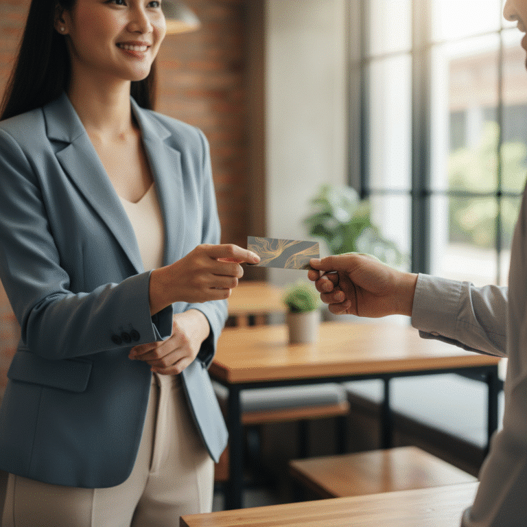 นามบัตรยุคใหม่: ไม่ใช่แค่ให้ข้อมูล แต่ต้องสร้างแบรนด์!