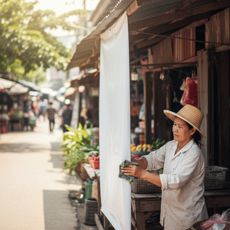 ยืดอายุ ‘ป้ายไวนิล’ สู้แดดฝน เคล็ดลับที่ร้านค้าต้องรู้