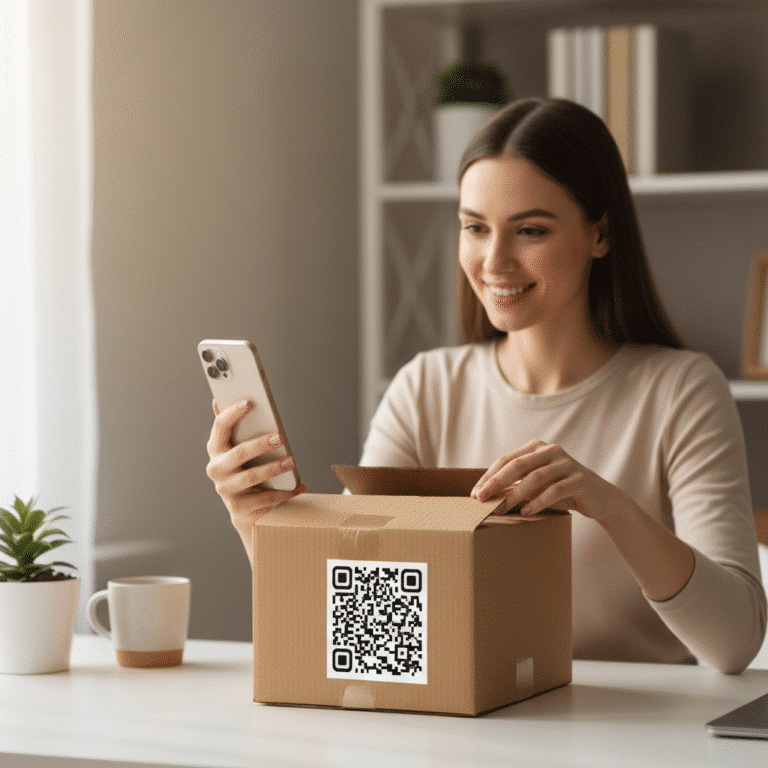 ยกระดับ Unboxing! ด้วยสติ๊กเกอร์ QR Code บนกล่องพัสดุ