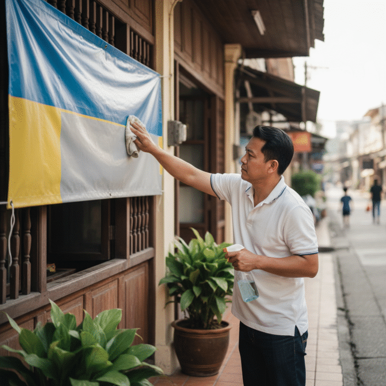 ป้ายร้านหมอง? 5 วิธีดูแลป้ายไวนิลให้สีสดเหมือนใหม่