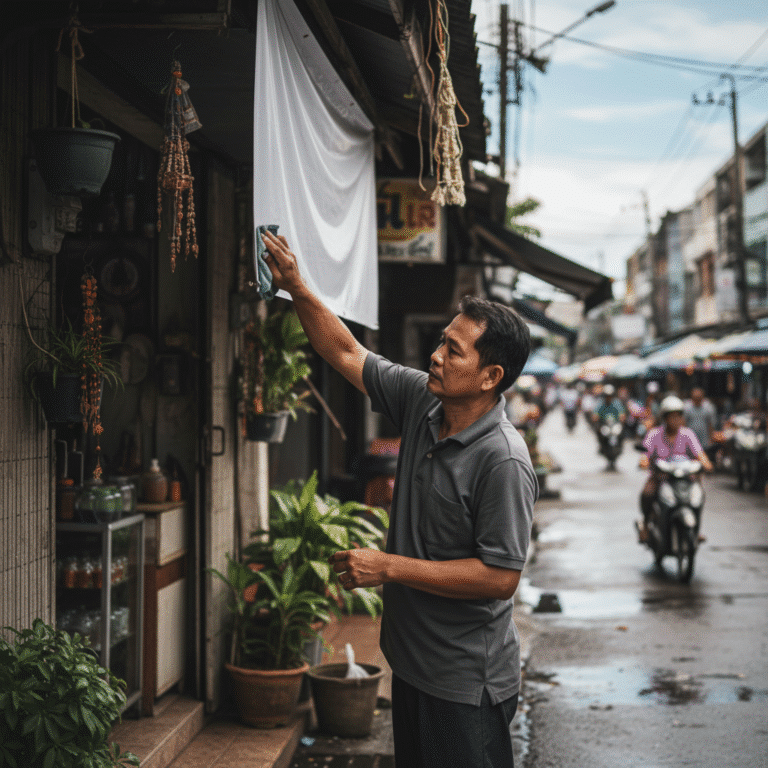 ยืดอายุ ‘ป้ายไวนิล’ ร้านค้า: 5 วิธีดูแลรับหน้าฝน-แดดจัด