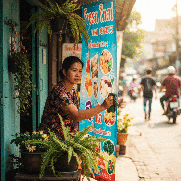 ยืดอายุ ‘ป้ายไวนิล’ ร้านคุณ! 5 วิธีดูแลให้สีสด ทนแดดทนฝน