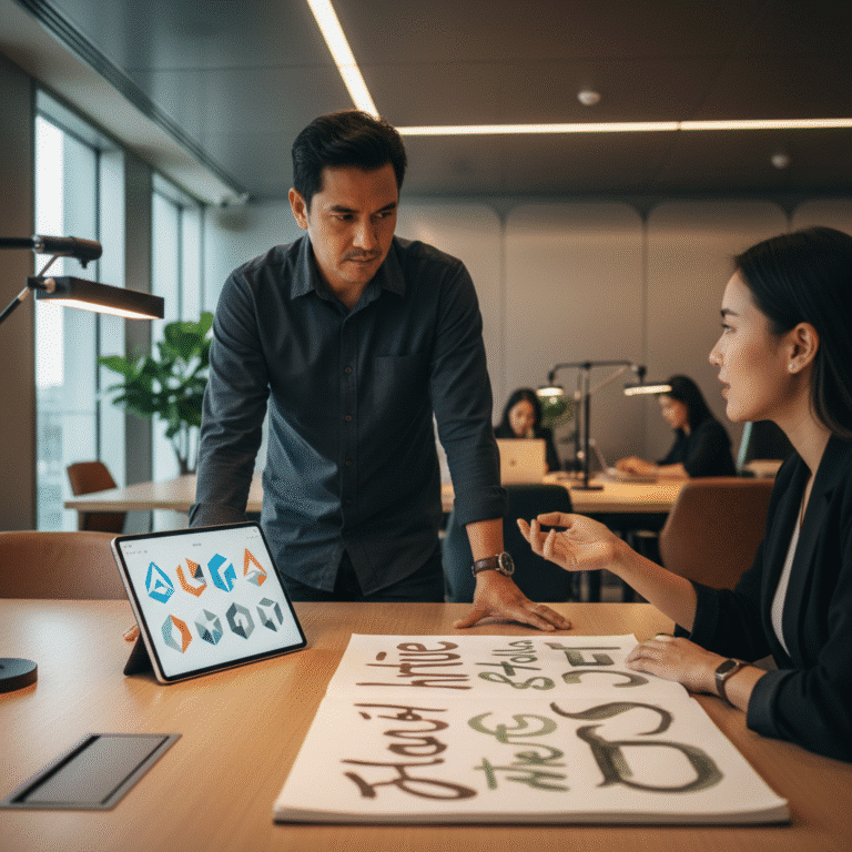 AI ออกแบบโลโก้ vs. จ้างคน: SME ปี 2569 ควรเลือกอะไร?