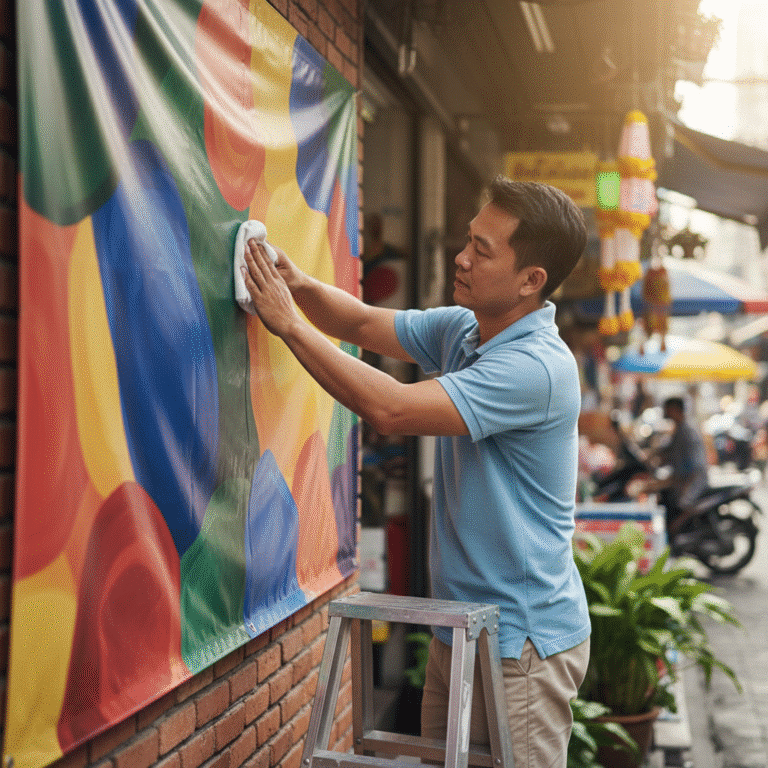 ป้ายไวนิลซีดเร็ว? 5 วิธีดูแลให้สีสดนานเหมือนใหม่