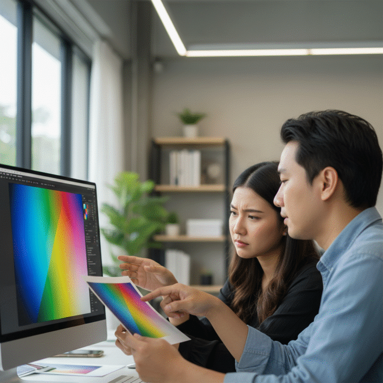 CMYK vs RGB: เลือกโหมดสีผิด งานพิมพ์สีเพี้ยนไม่รู้ตัว